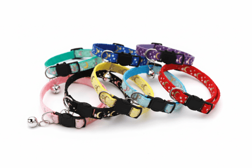 Adjustable Cat Collar with Bell(19 - 32cm) - Pawsome Planet
