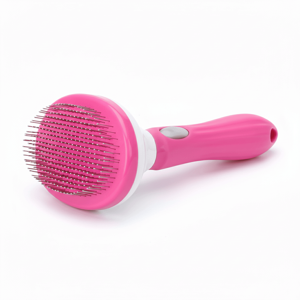 Self‑Cleaning Cat & Dog Grooming Brush - Pawsome Planet