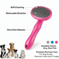 Self‑Cleaning Cat & Dog Grooming Brush - Pawsome Planet