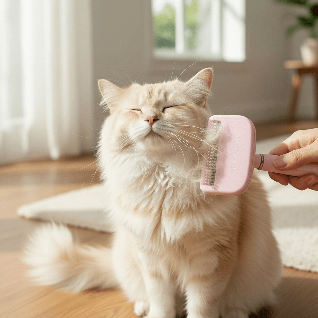 Self‑Cleaning Cat & Dog Grooming Brush - Pawsome Planet
